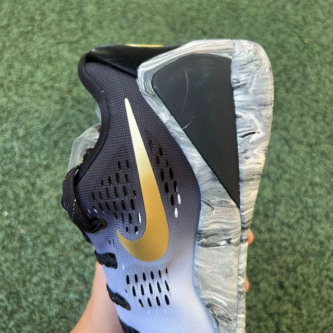 Nike Kobe 9 EM Low Periwinkle Black Metallic Gold Marbled