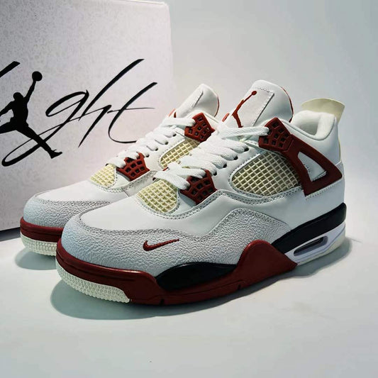 Nike Air Jordan 4 Retro SE Craft 'Bordeaux' White Red Black Men's Sneakers Shoes Trainers FB9927-161