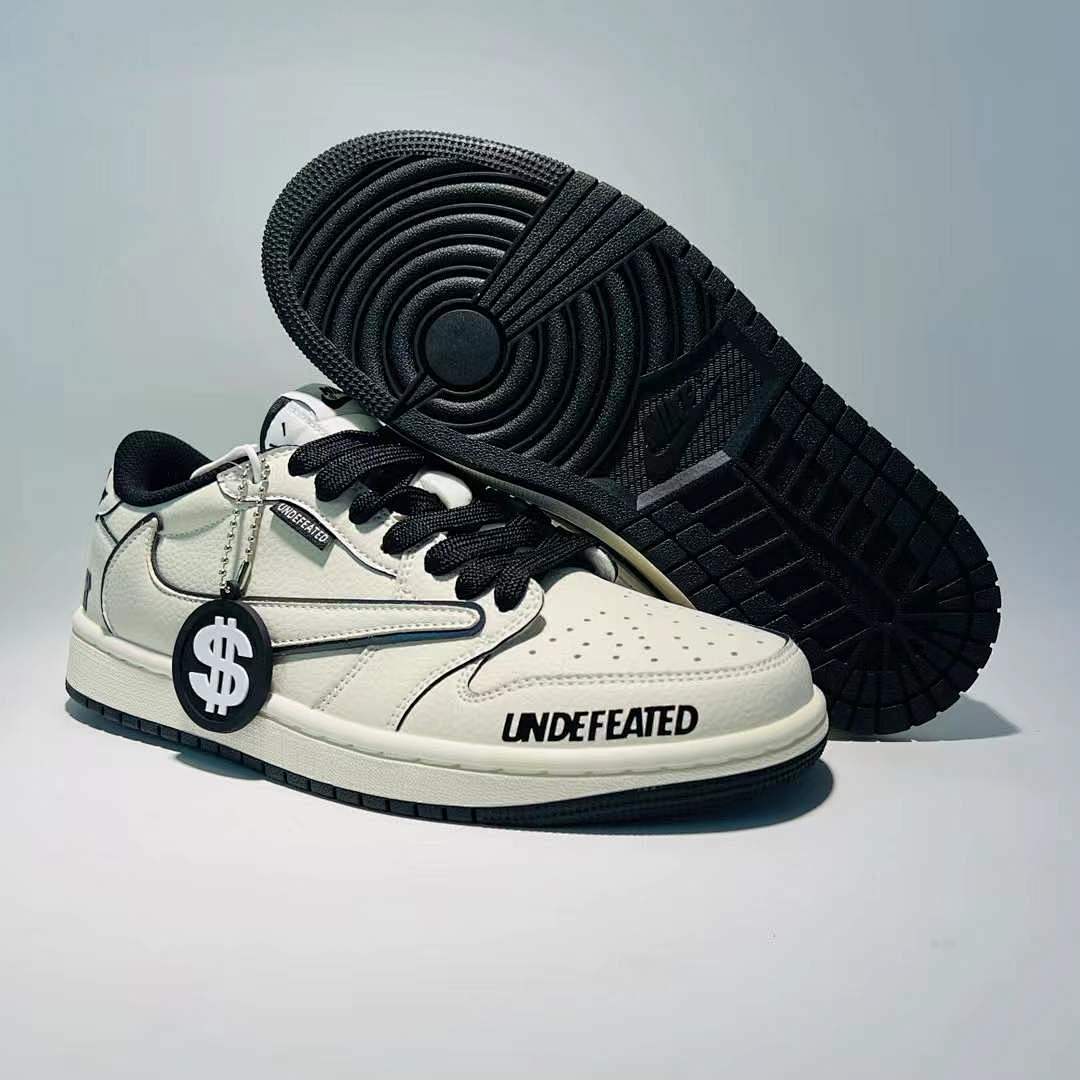 Nike Air Jordan 1 Low Undefeated White Black