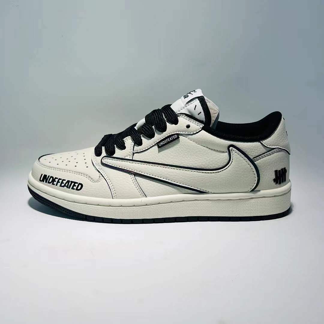 Nike Air Jordan 1 Low Undefeated White Black