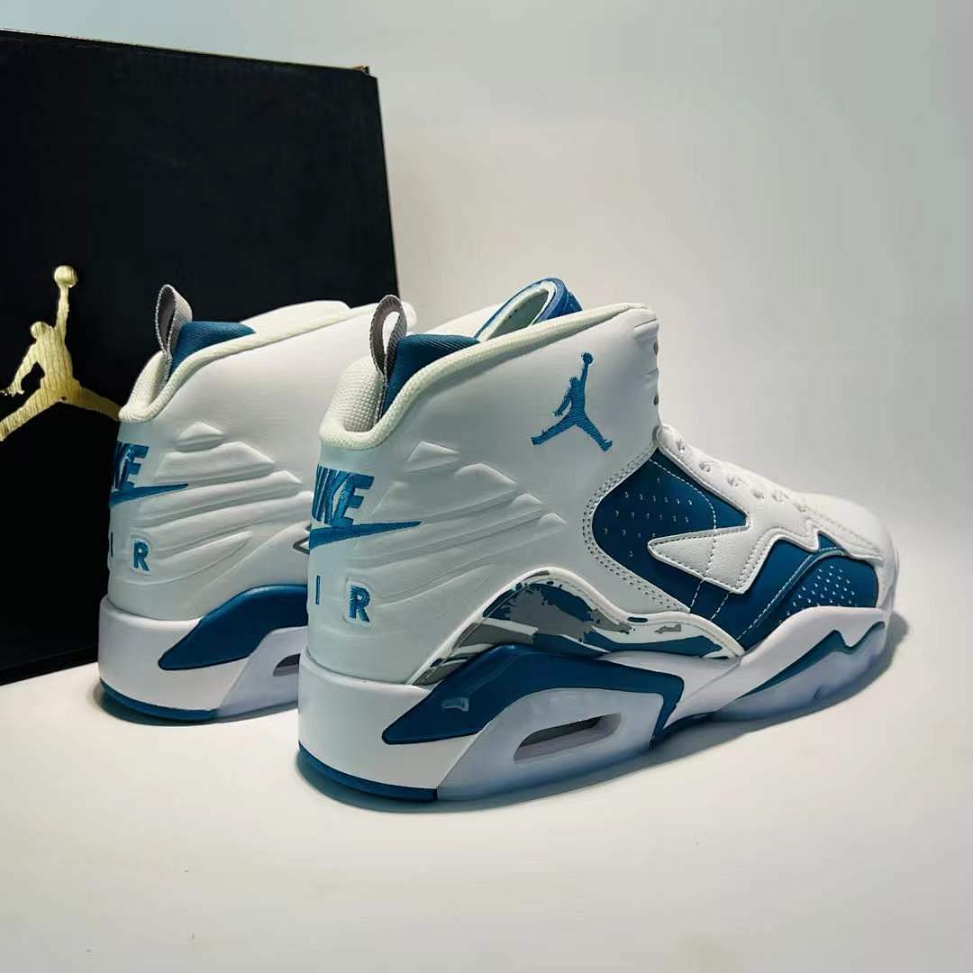 Nike Jordan Flight Club 91 White French Blue Men's Basketball Sneakers (SKU: DN8005-101)