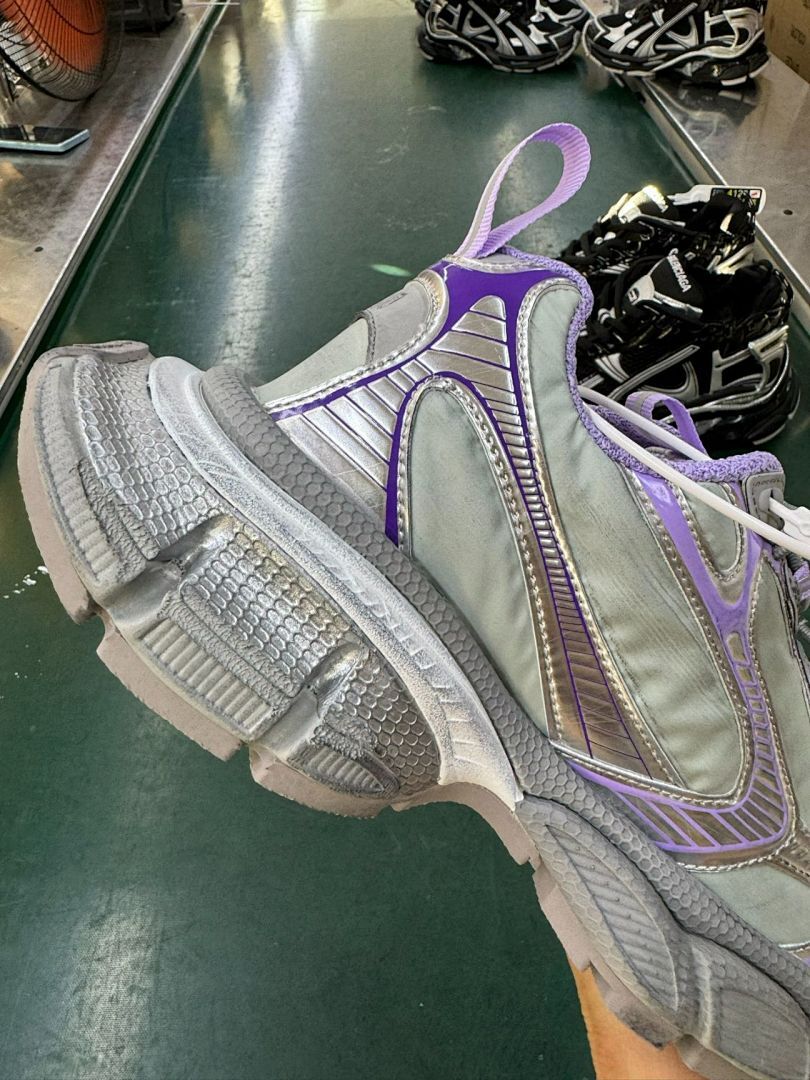 Balenciaga 3XL Trainer Metallic Silver Purple (2325 VG)