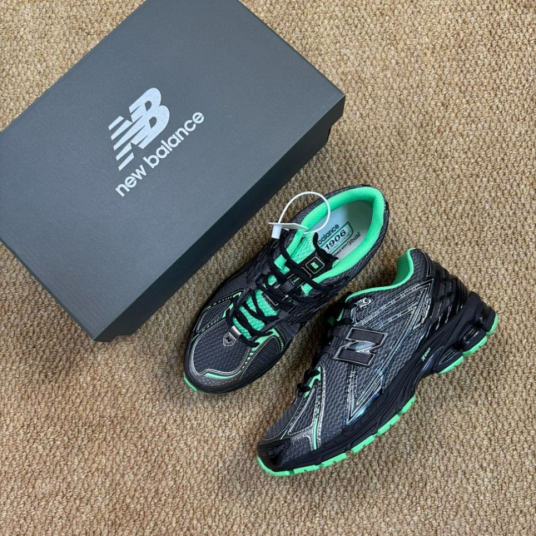 New Balance 1906R M1906RGA Phantom with Vibrant Green