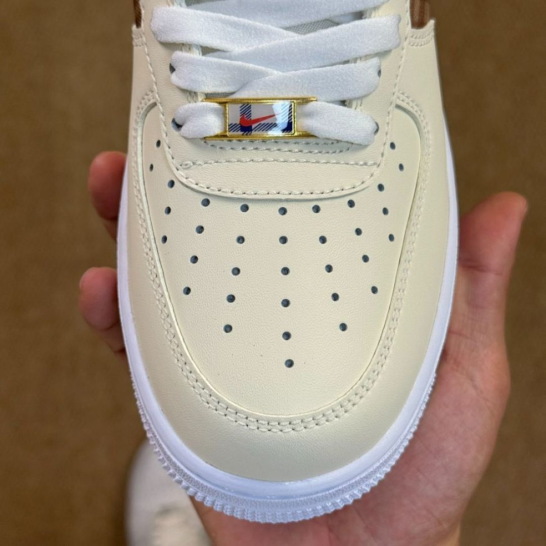 Nike Air Force 1 Low Sail University Blue Transparent Plaid