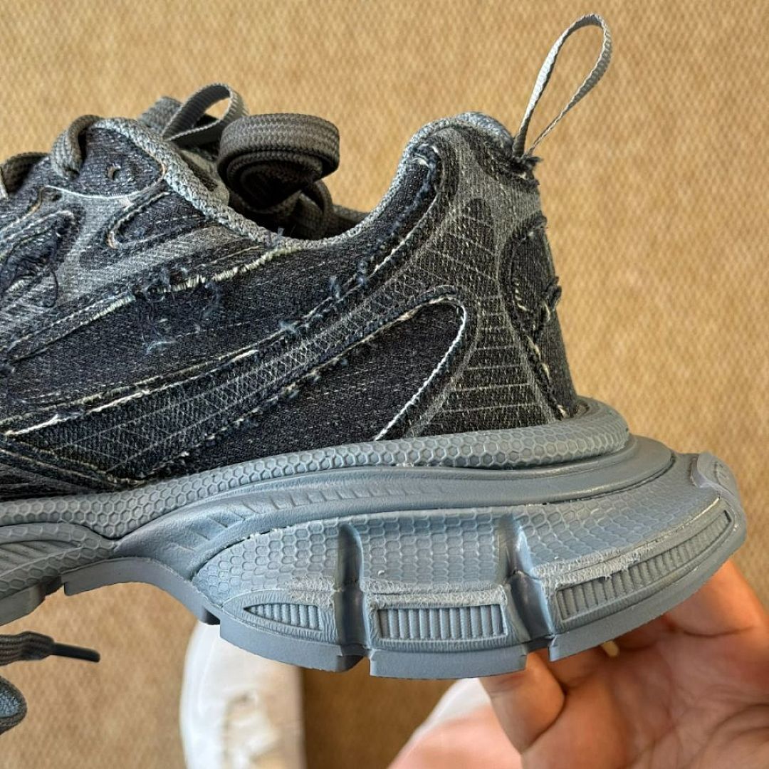 Balenciaga 3XL Trainer distressed denim sneakers 777649 W3XL1 4969