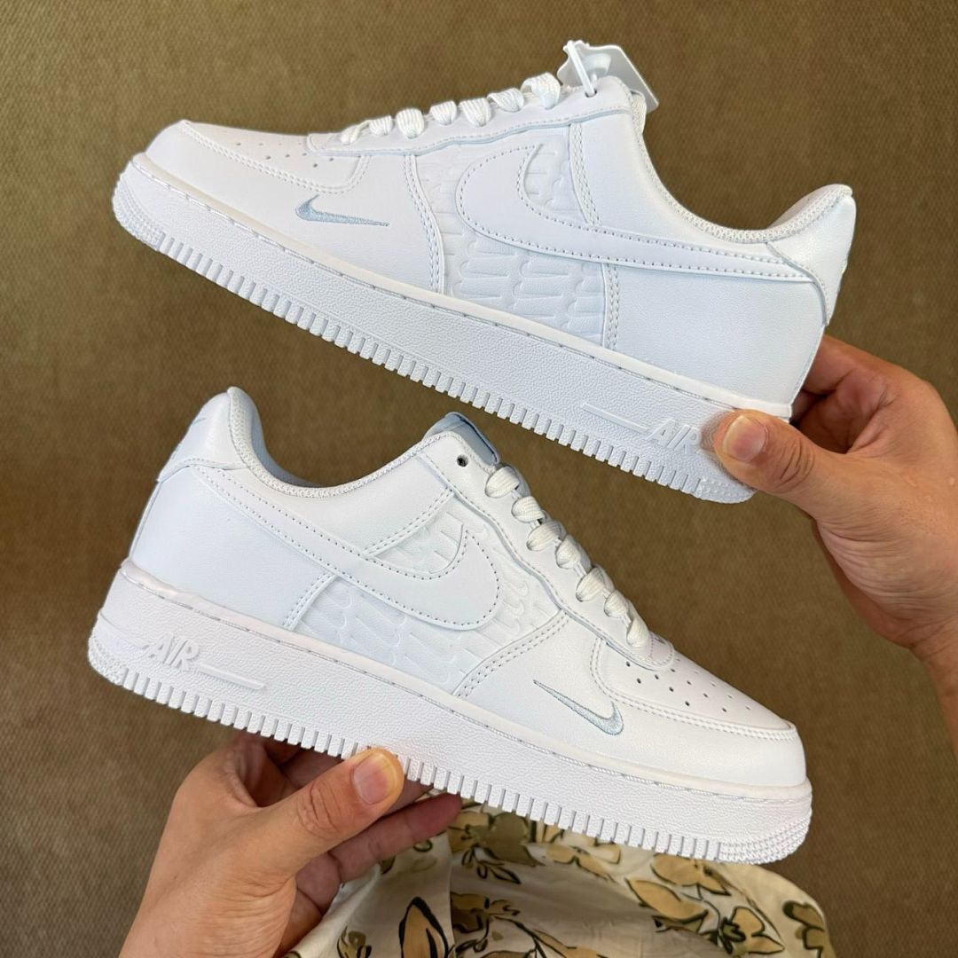 Nike Air Force 1 '07 LX White Metallic Silver Football Grey DV0788-100