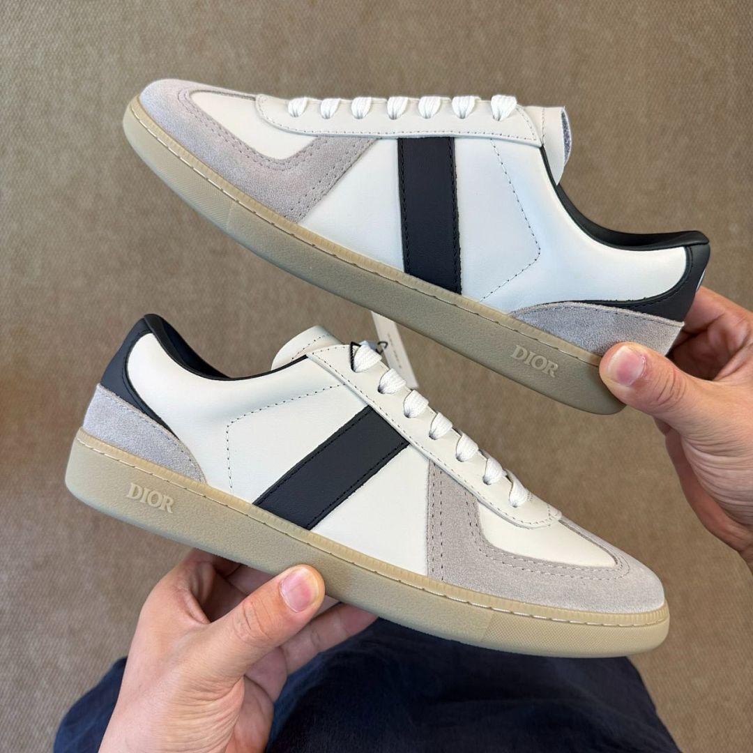 Dior B27 Low-Top Sneaker White and Black 3SN272ZIJ_H068