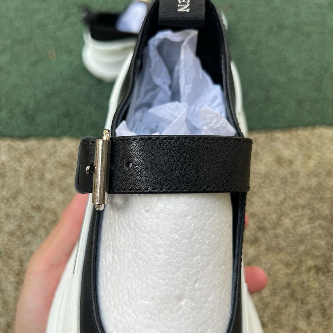 Alexander McQueen Tread Slick Mary Jane Black and White 757885W4WBC1070