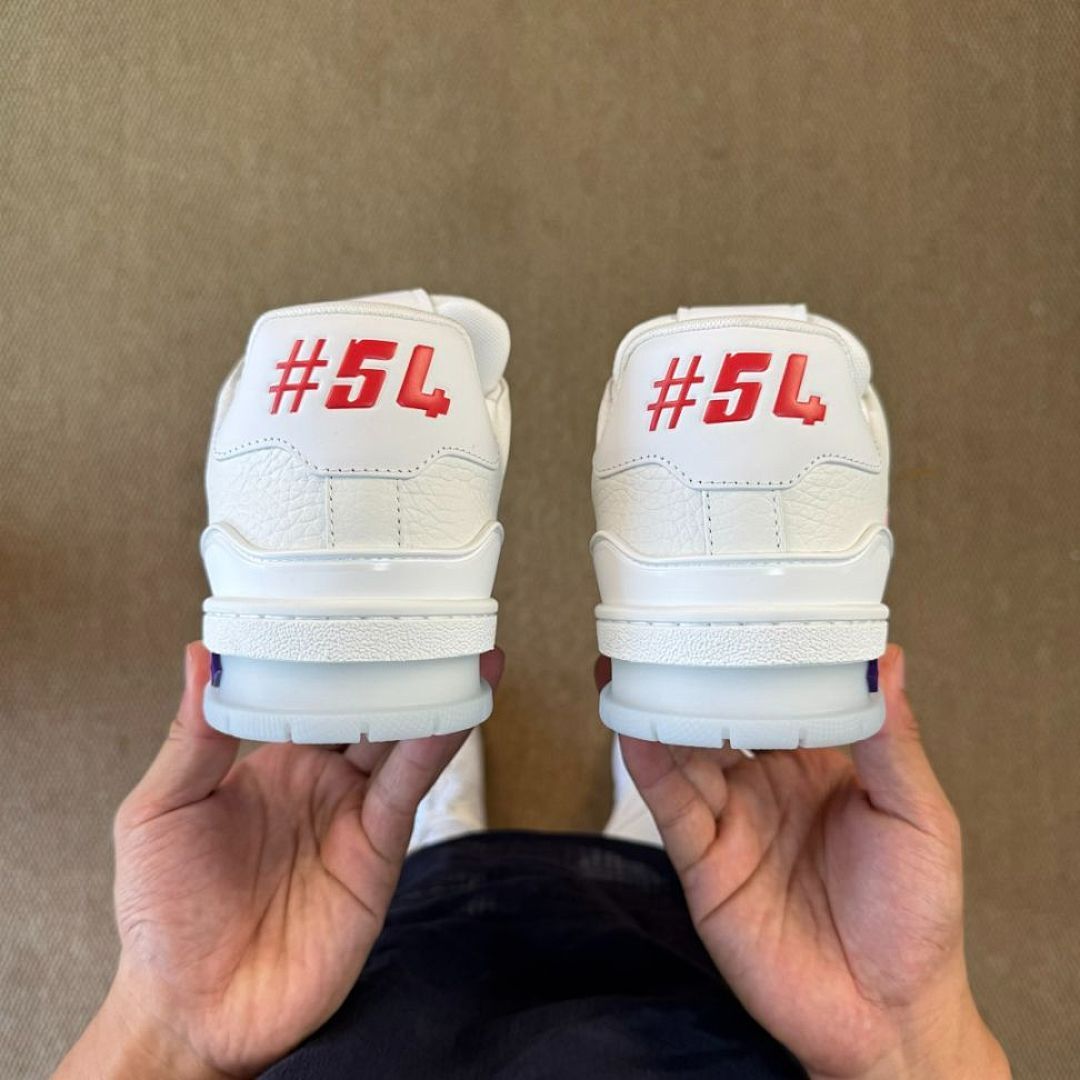 LV Trainer Sneaker White and Pink 1A9T4J