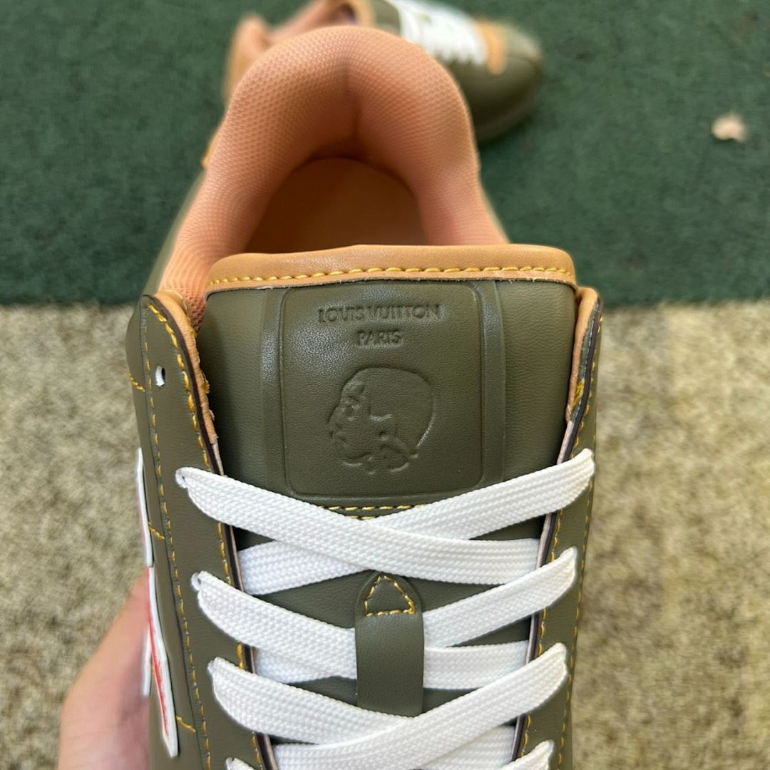 Louis Vuitton LV Runner Tatic Sneaker Khaki Red LV Logo