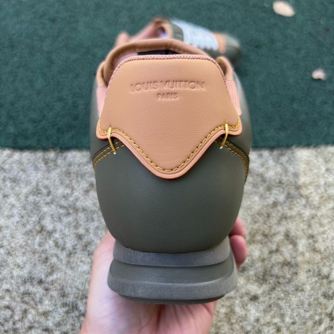 Louis Vuitton LV Runner Tatic Sneaker Khaki Red LV Logo