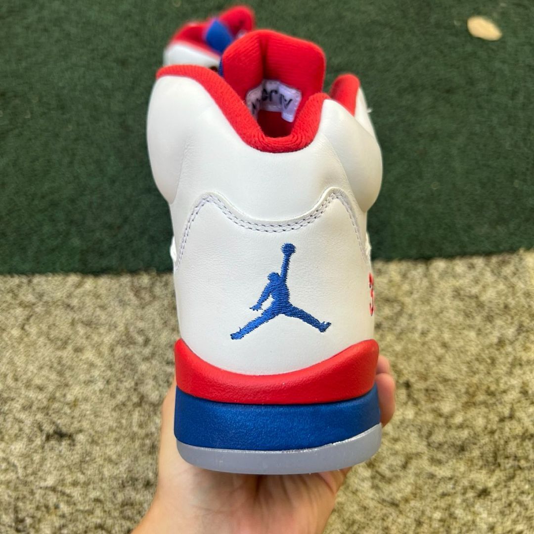 Air Jordan 5 Retro PE White Red Blue 32