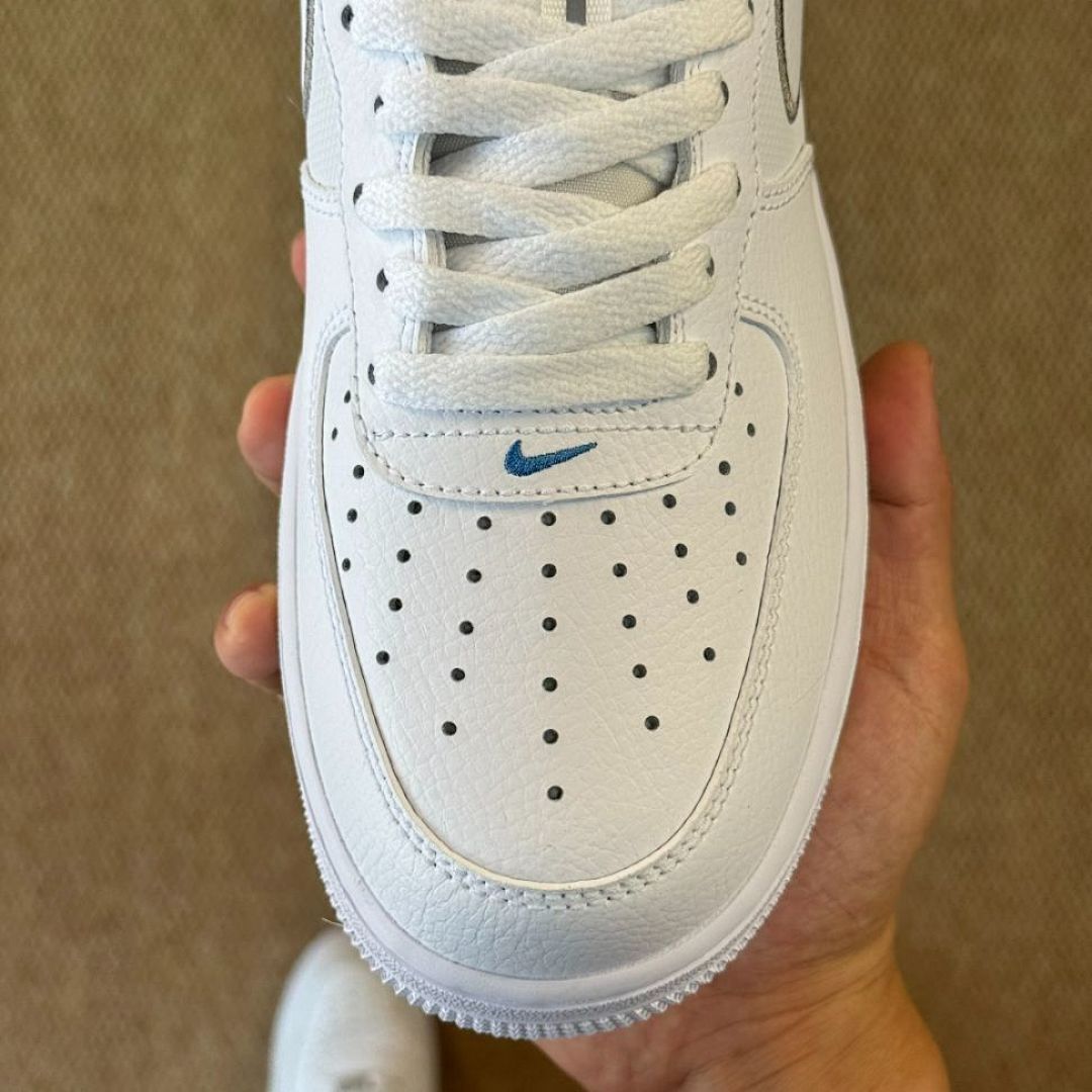 Nike Air Force 1 '07 White Wolf Grey Hyper Royal CW7577-101