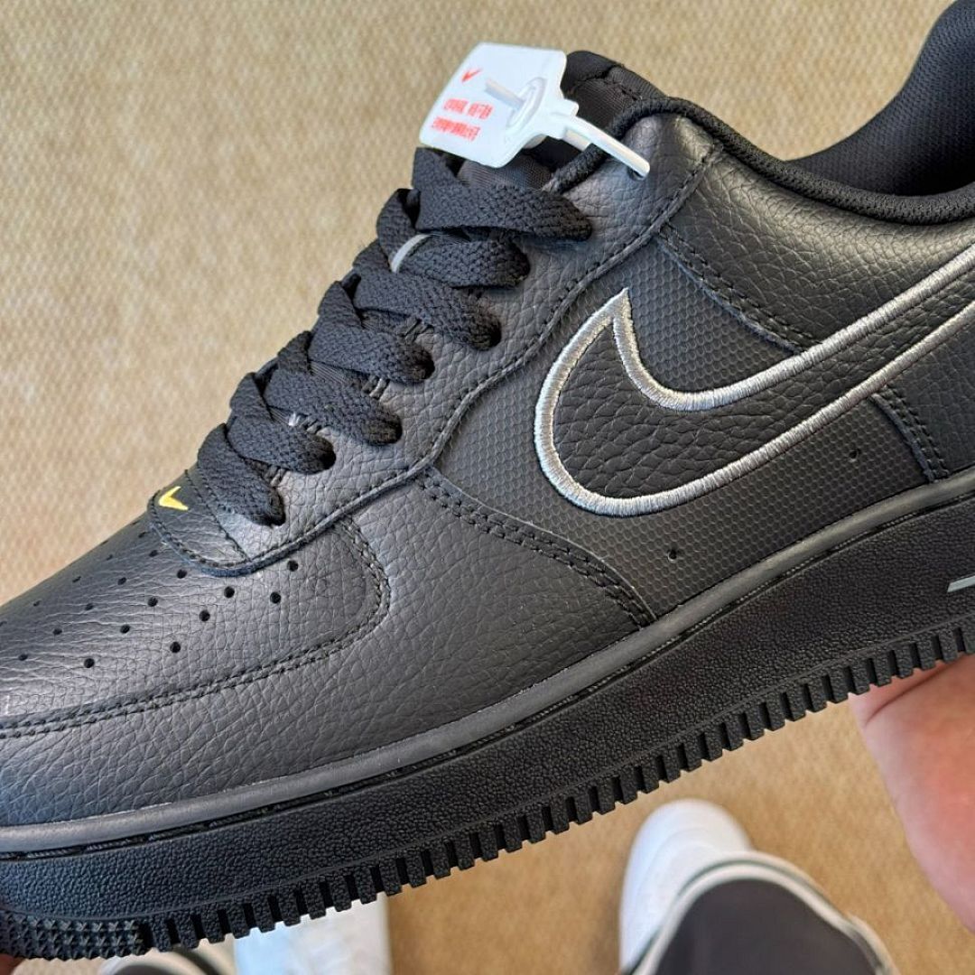 Nike Air Force 1 '07 Black White Yellow Strike DH7561-001