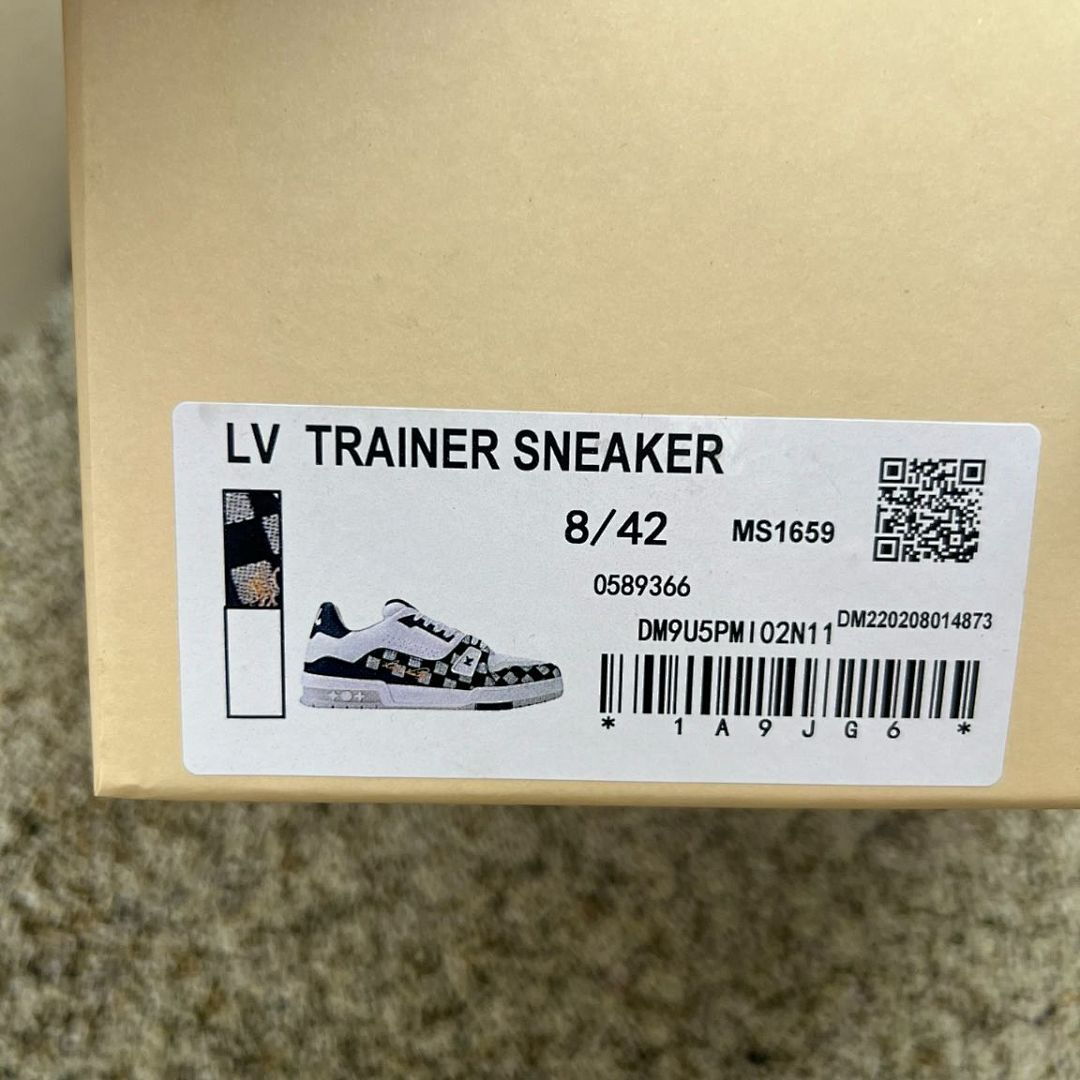 Louis Vuitton LV Trainer Sneaker Damier Monogram Denim Blue White