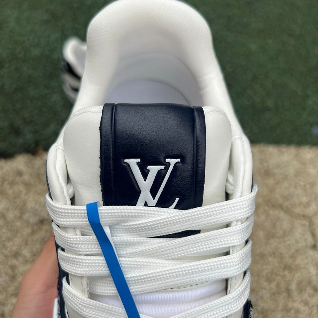 Louis Vuitton LV Trainer Sneaker Damier Monogram Denim Blue White