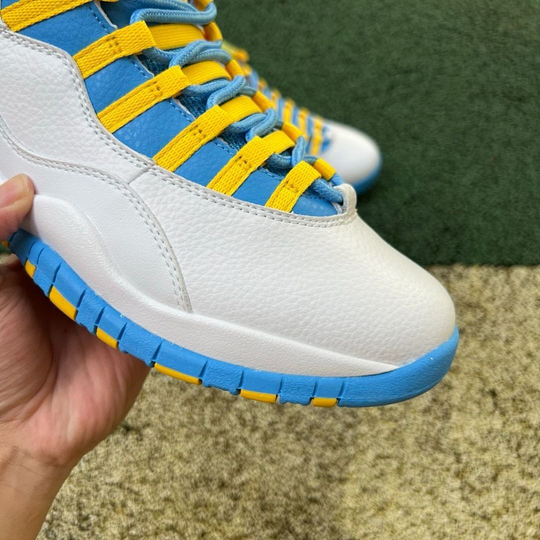 Air Jordan 10 Retro White University Blue Yellow