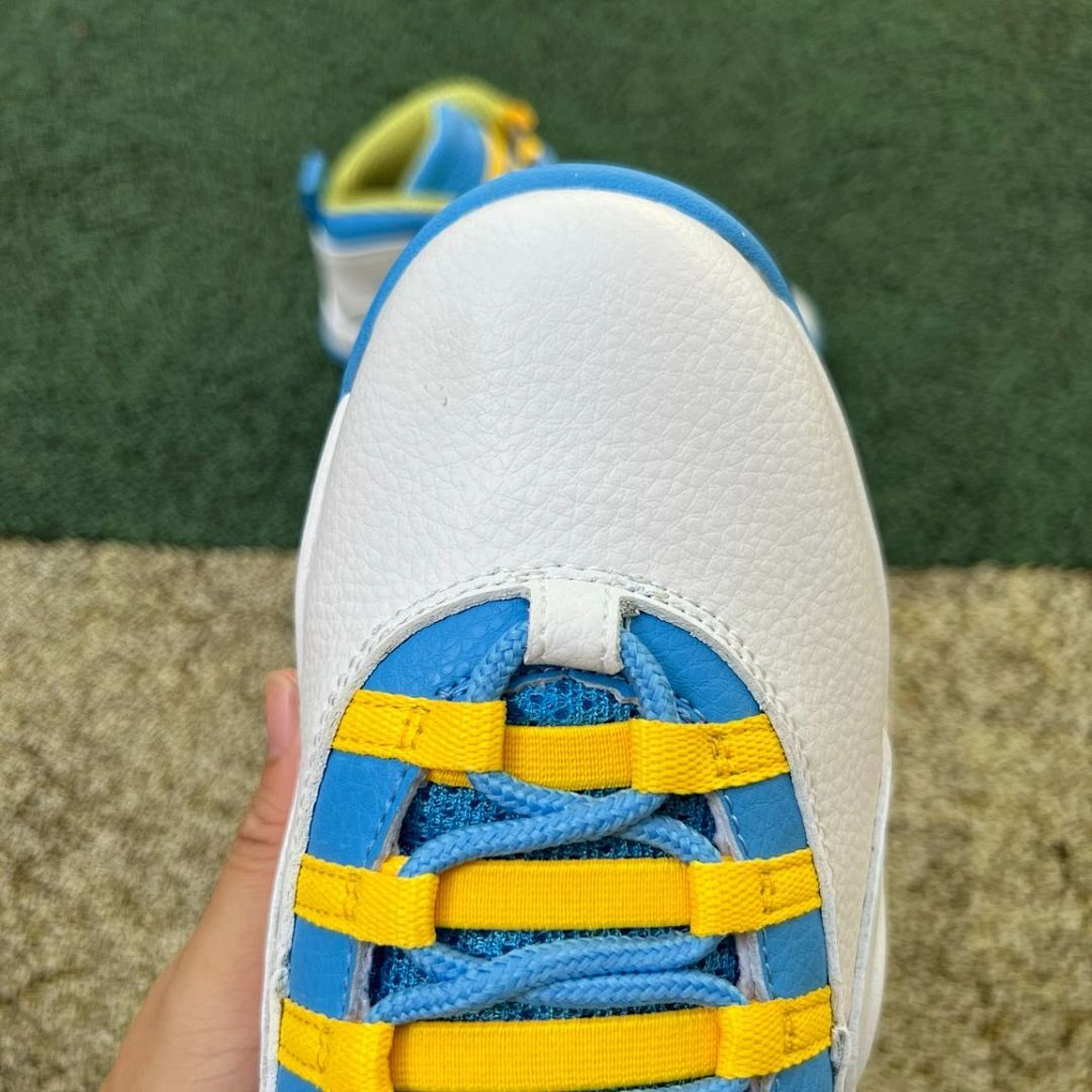 Air Jordan 10 Retro White University Blue Yellow