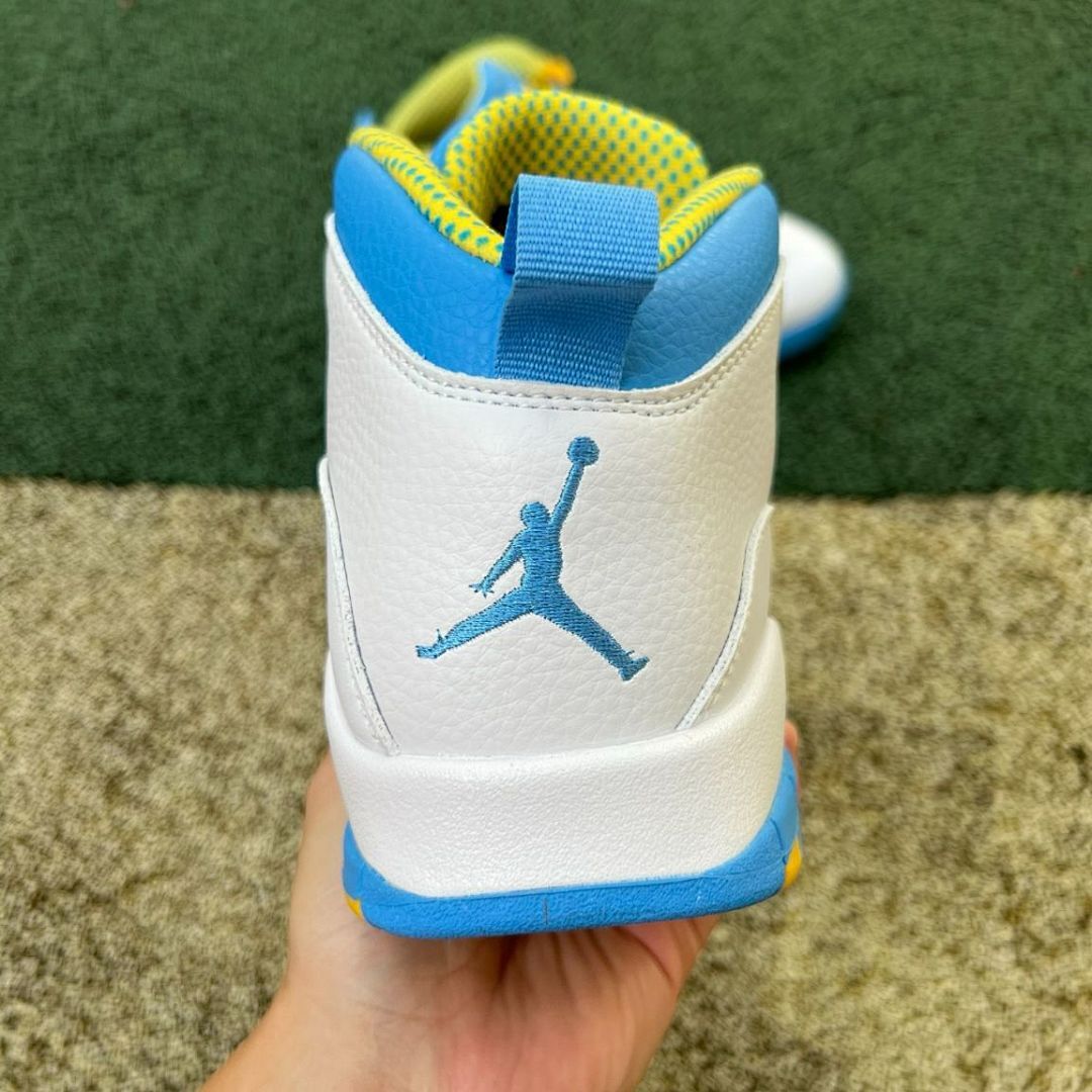 Air Jordan 10 Retro White University Blue Yellow