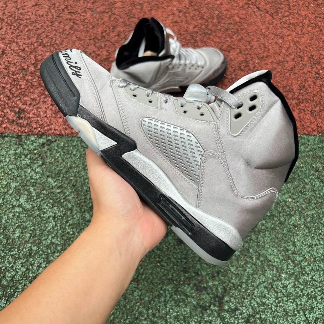 Air Jordan 5 Retro Carmelo Anthony PE "Family Flies Alone" Metallic Silver "10"