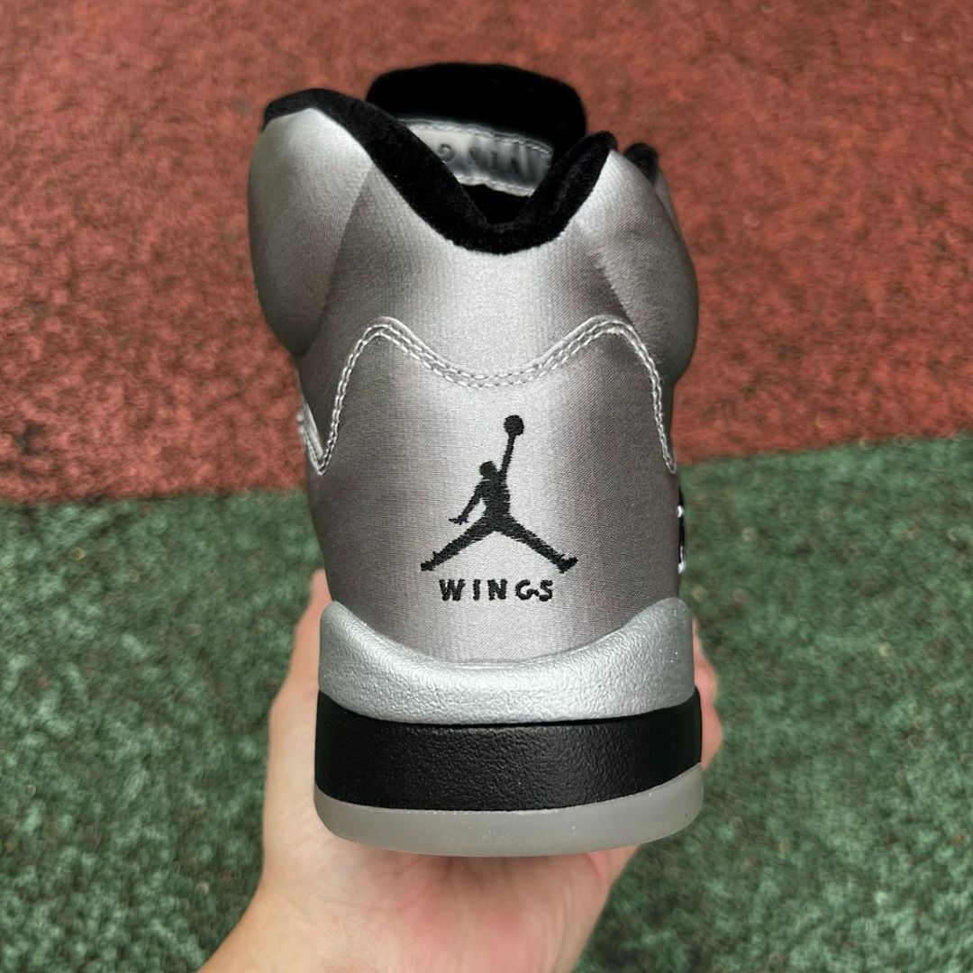 Air Jordan 5 Retro Carmelo Anthony PE "Family Flies Alone" Metallic Silver "10"