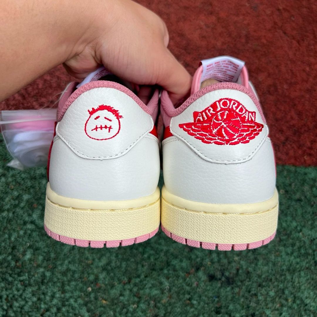 Air Jordan 1 Low Atmosphere University Red Sail