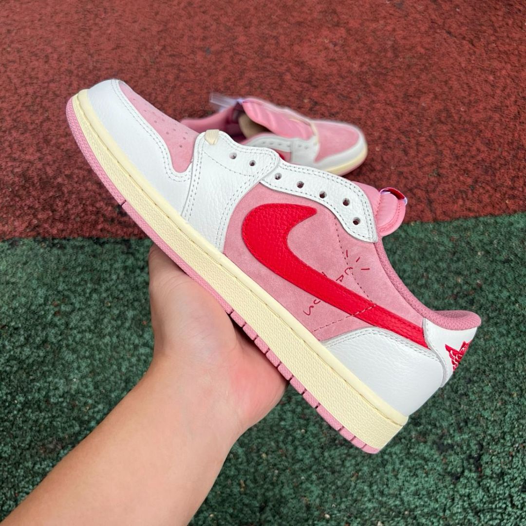 Air Jordan 1 Low Atmosphere University Red Sail