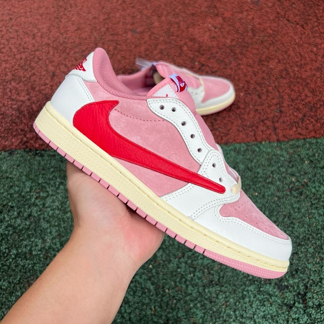 Air Jordan 1 Low Atmosphere University Red Sail