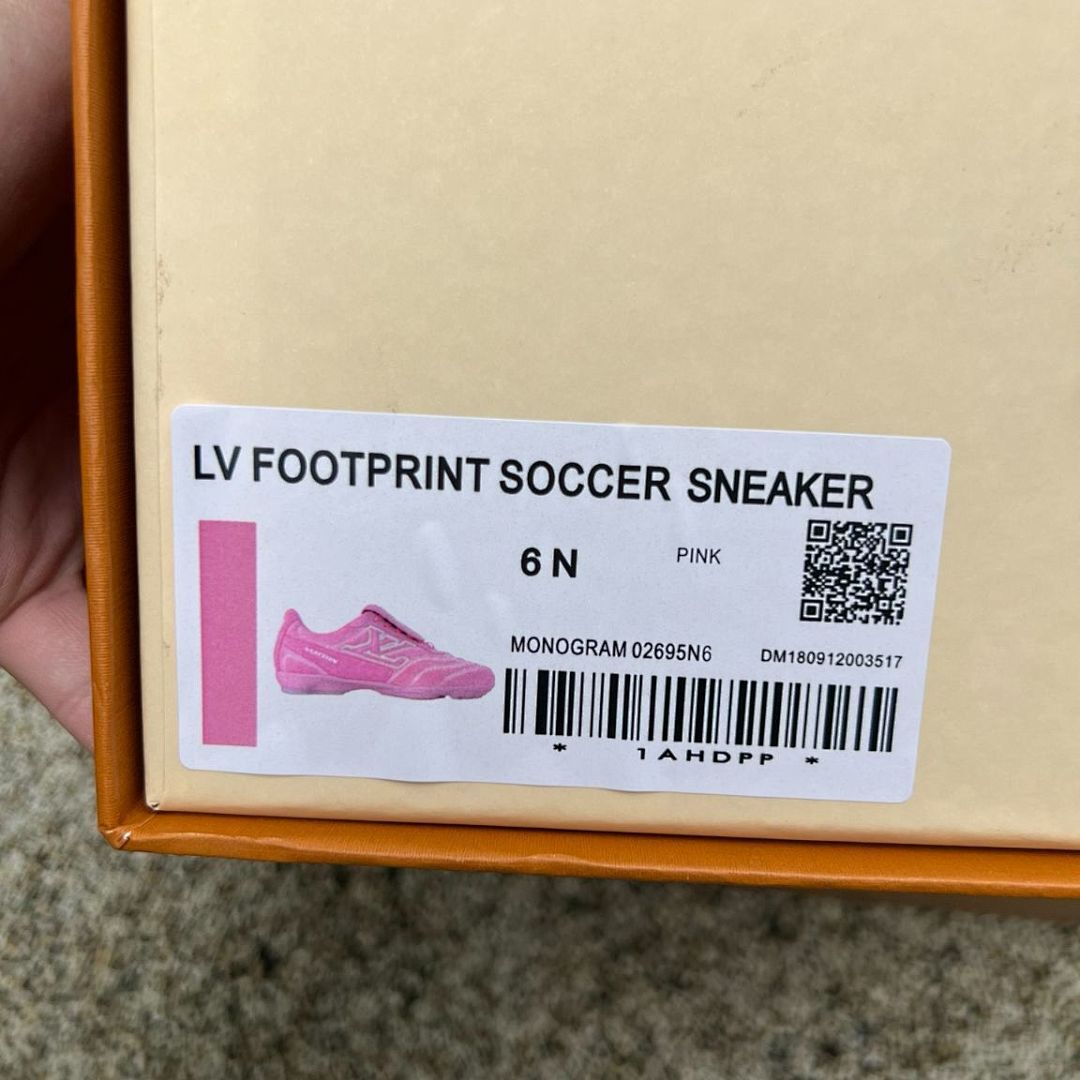 Louis Vuitton Pink Suede Football Boots