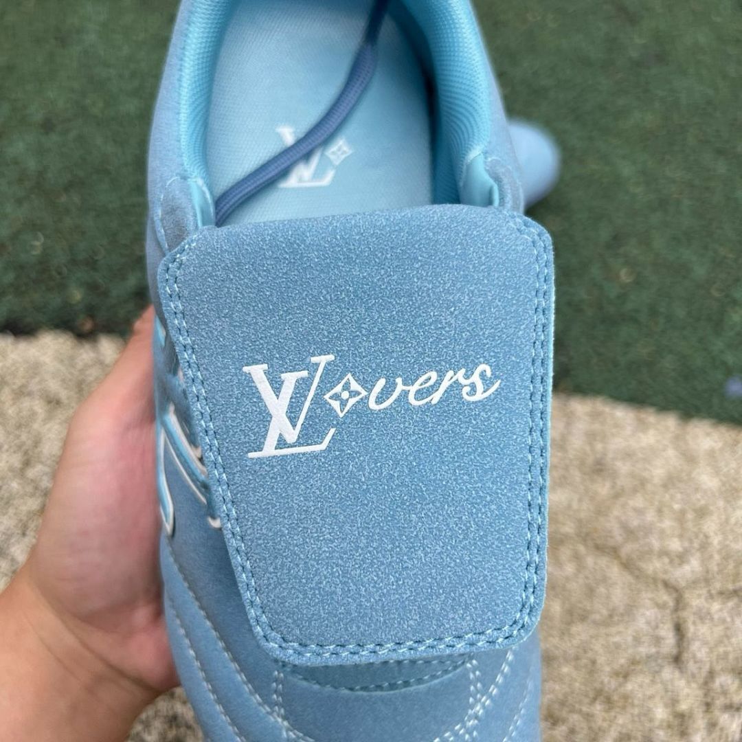 Louis Vuitton Light Blue Monogram Turf Soccer Shoes