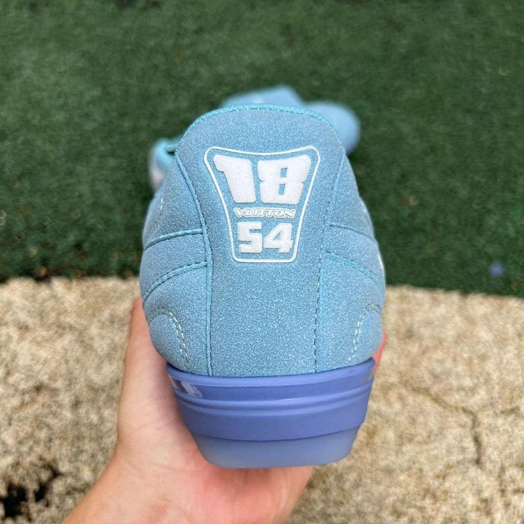 Louis Vuitton Light Blue Monogram Turf Soccer Shoes