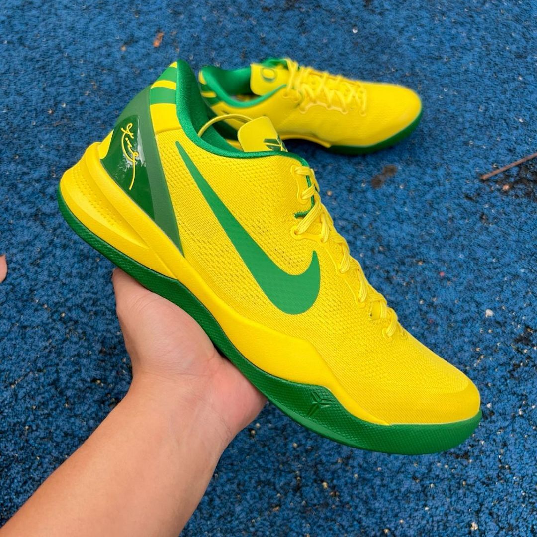 Nike Kobe 8 System 'Brazil' Dynamic Yellow Stadium Green 555035-700