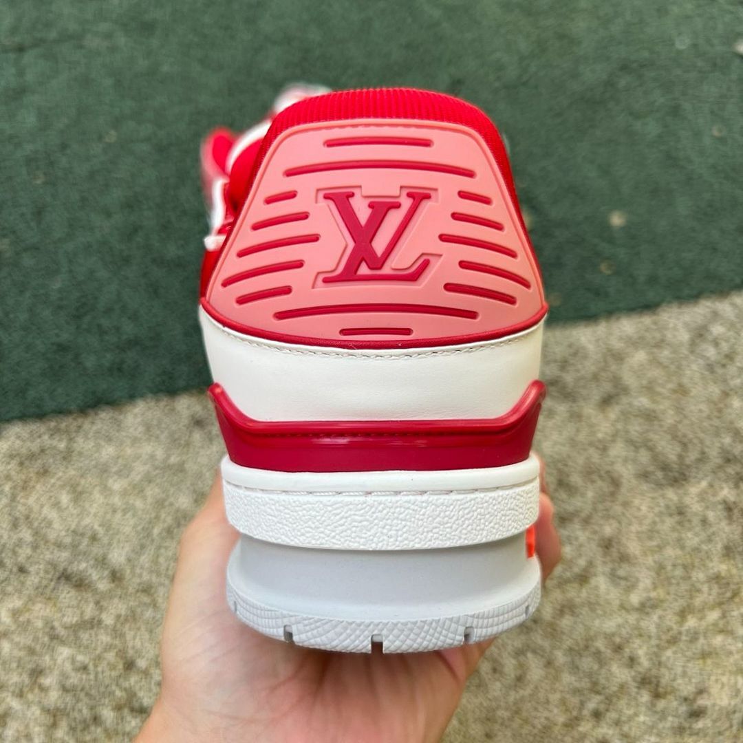 Louis Vuitton LV Trainer Sneaker White Red