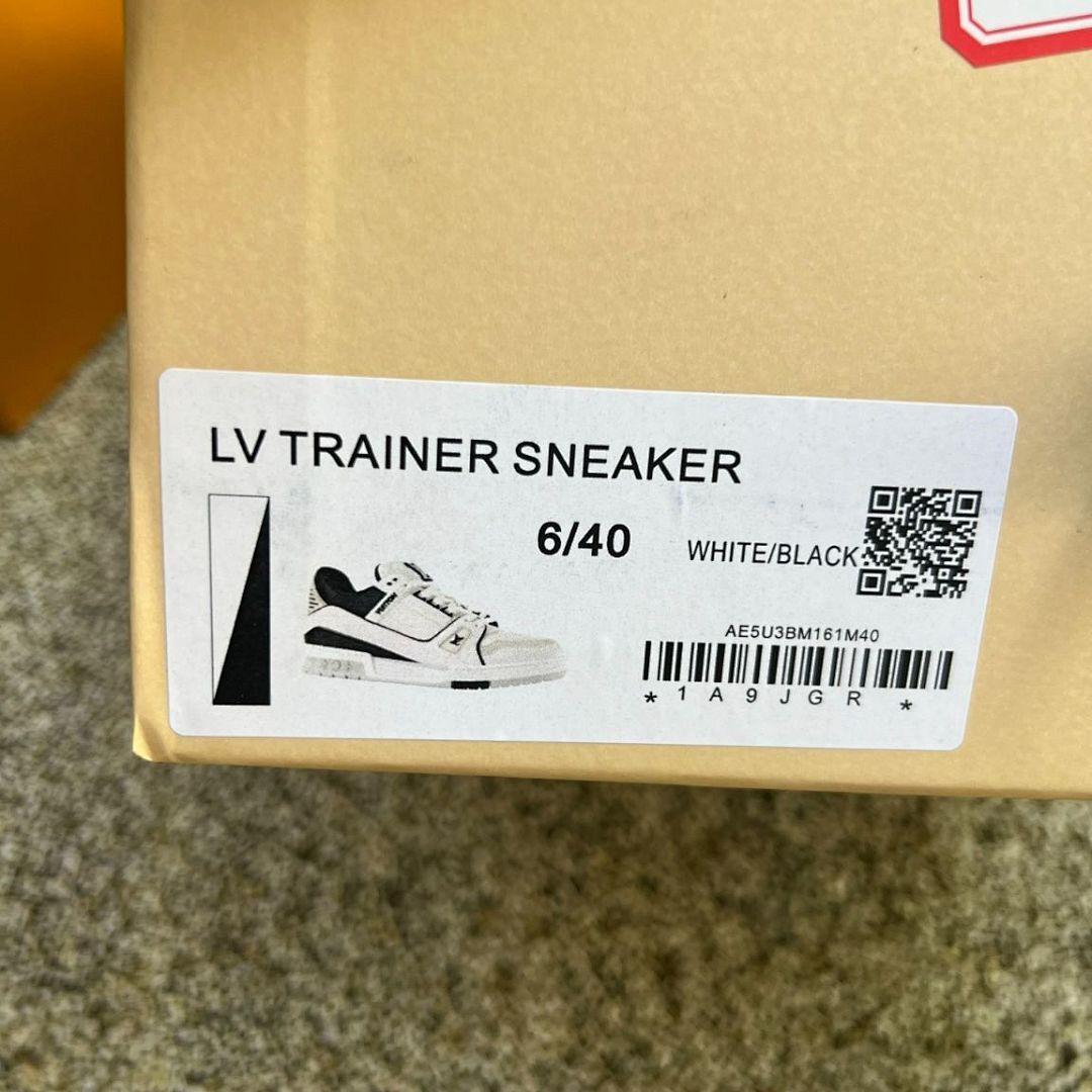 Louis Vuitton LV Trainer Sneaker White and Black