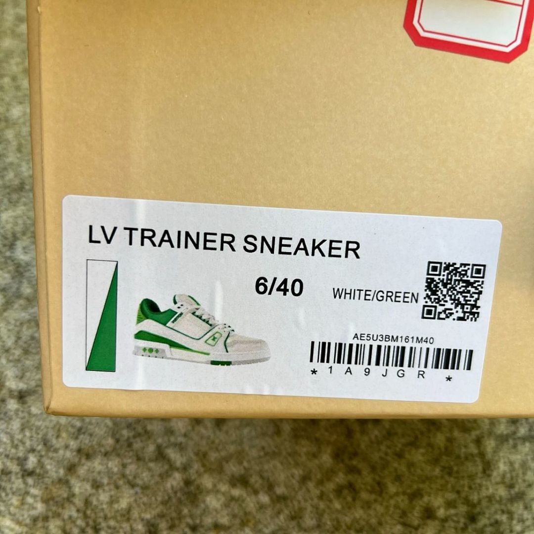 Louis Vuitton LV Trainer Sneaker White Green