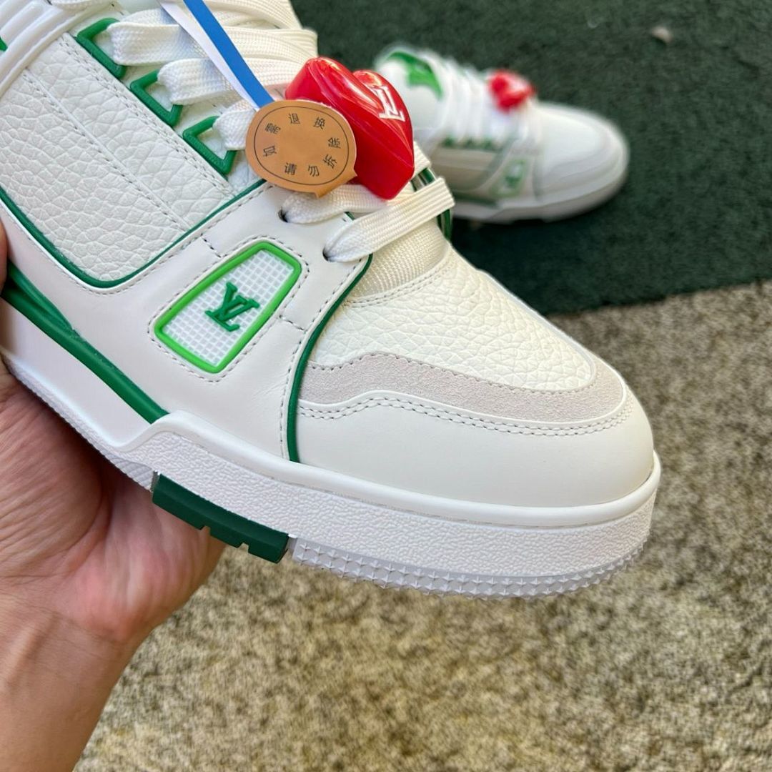 Louis Vuitton LV Trainer Sneaker White Green