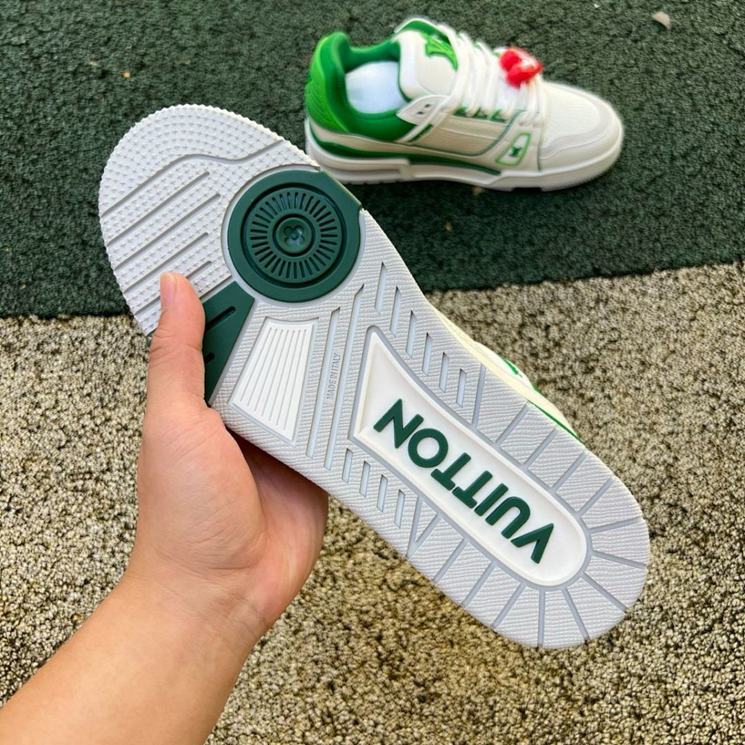 Louis Vuitton LV Trainer Sneaker White Green