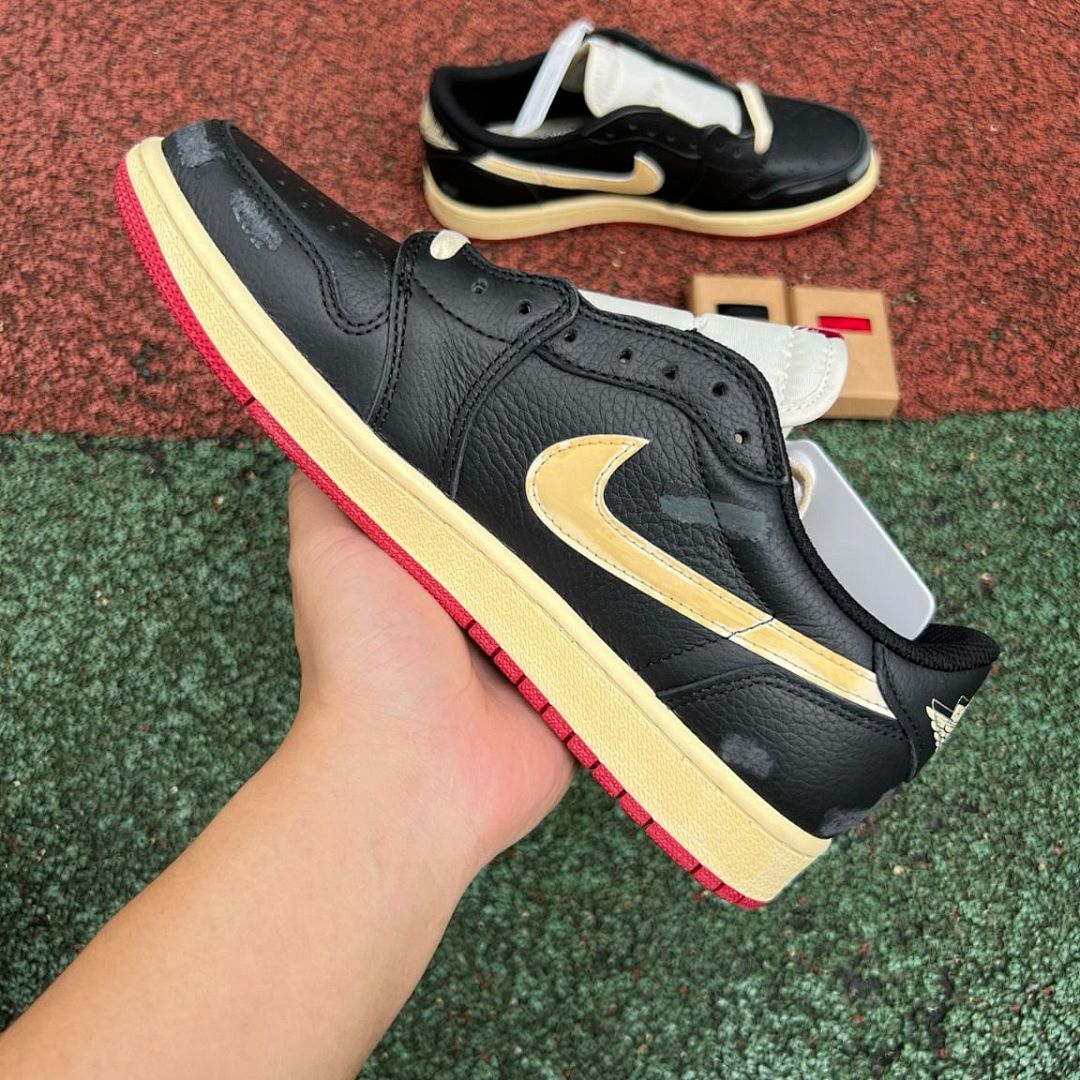 Travis Scott x Air Jordan 1 Low OG SP "Black Phantom" DM7866-001