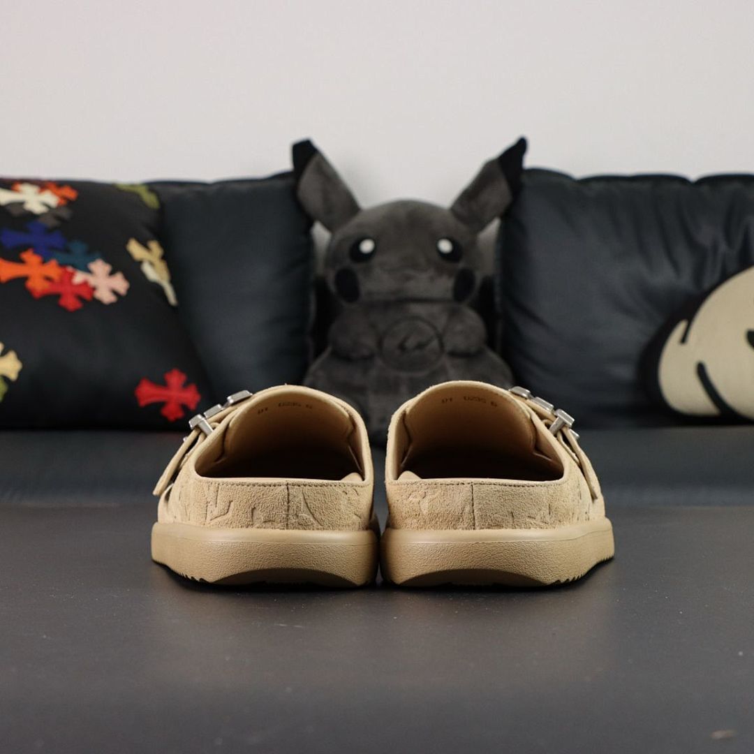 Louis Vuitton Dreamy Loafer Monogram-Embossed Suede Beige