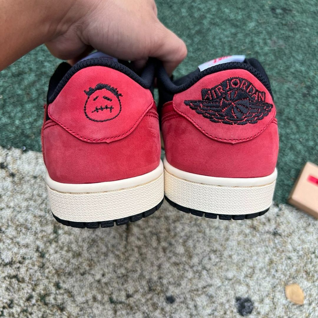 Travis Scott Air Jordan 1 Low OG Sample Black Red