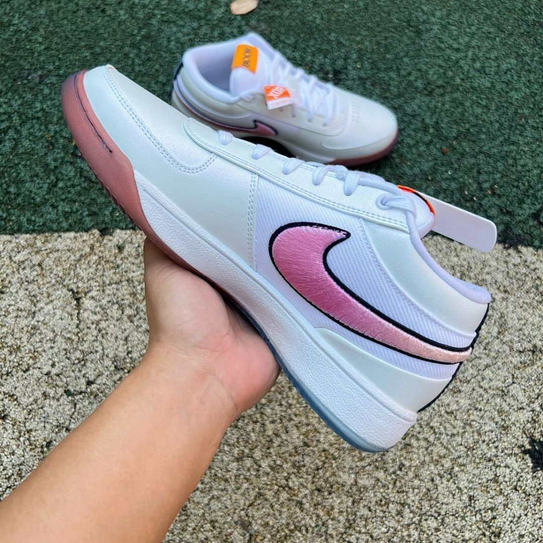 Nike Court Vision Low Duke Blue Devils White Pink Orange #1