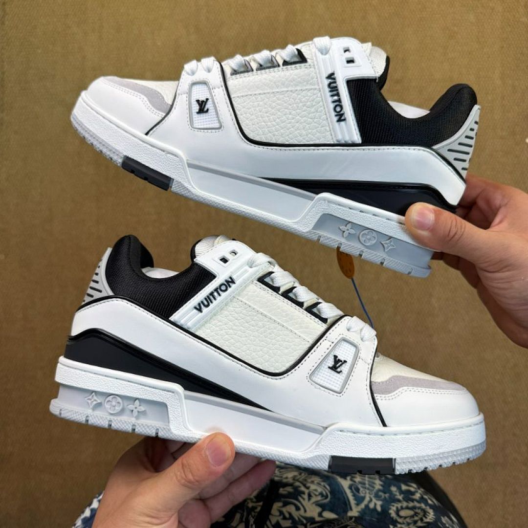 Louis Vuitton LV Trainer Sneaker White and Black