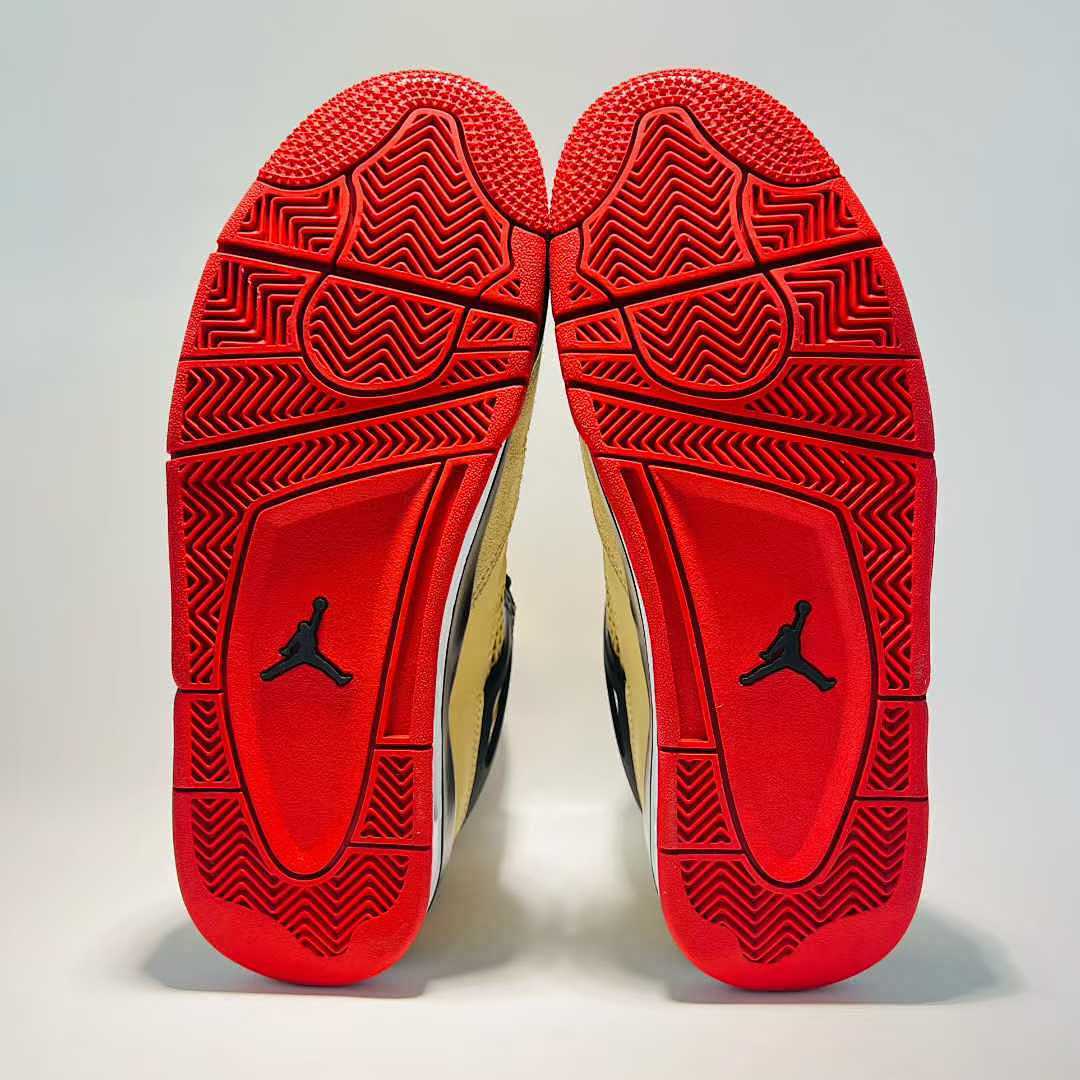 Nike Air Jordan 4 Retro Lightning Tour Yellow Black Red Shoes CT8527-700