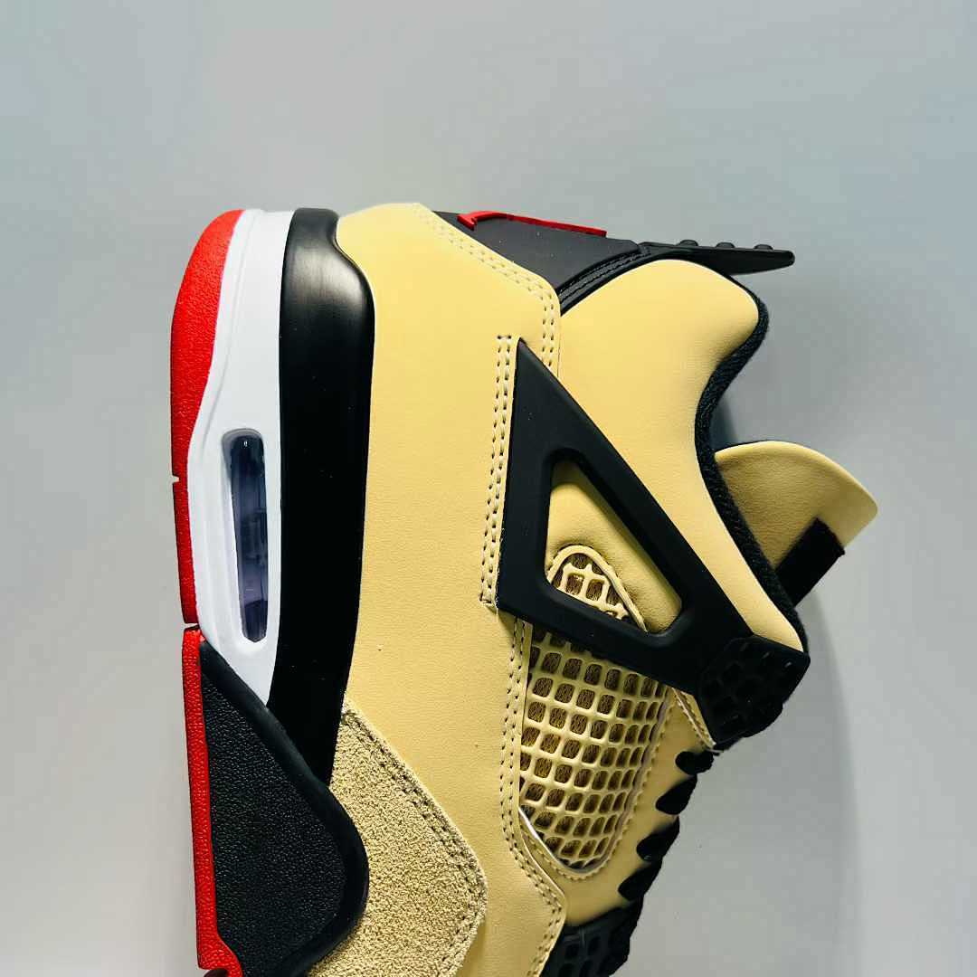 Nike Air Jordan 4 Retro Lightning Tour Yellow Black Red Shoes CT8527-700