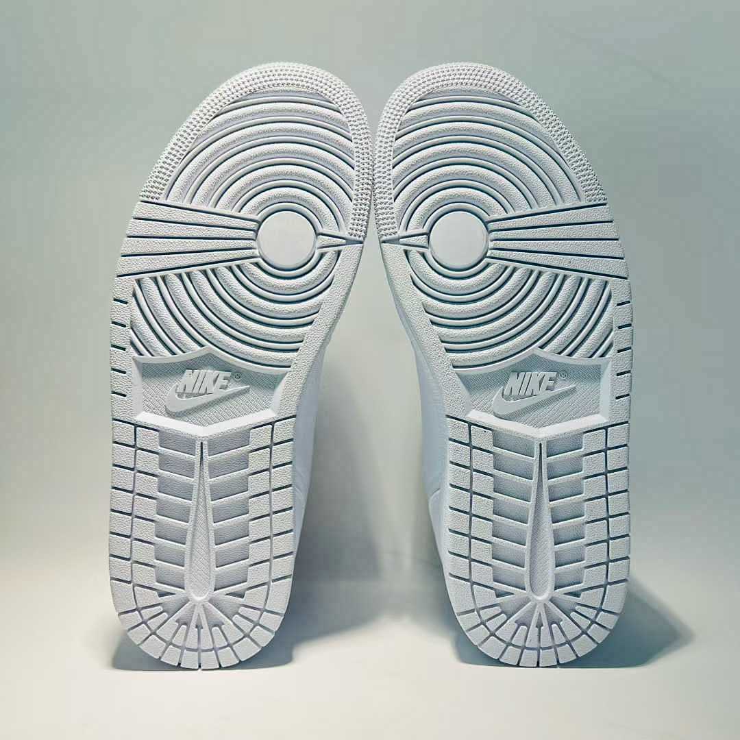 Air Jordan 1 Low Triple White Sneakers 553558-130 DC0774-100 All White Leather Casual Shoes