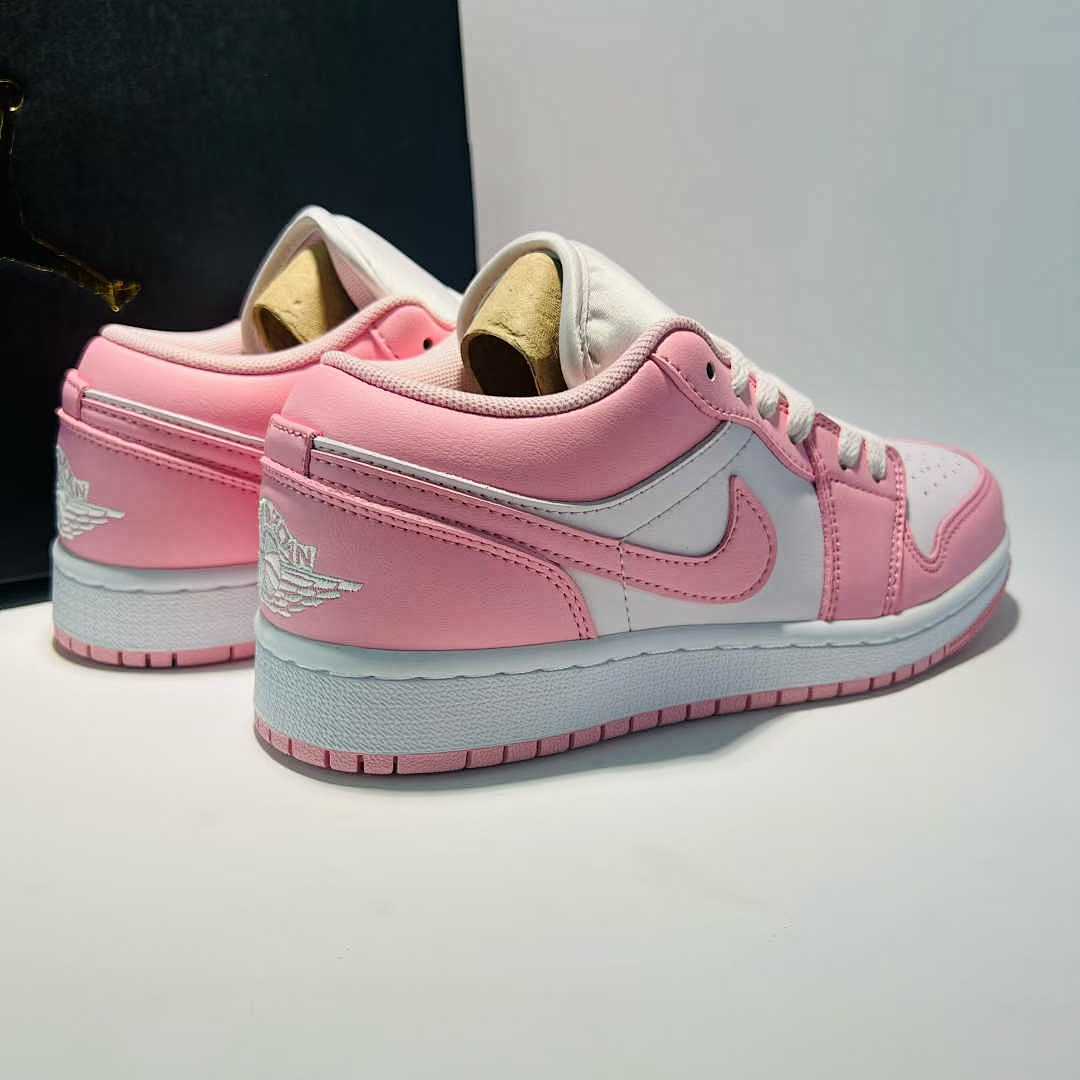 Nike Air Jordan 1 Low Pink Foam White 553558-604 Sneakers Casual Trainers Shoes
