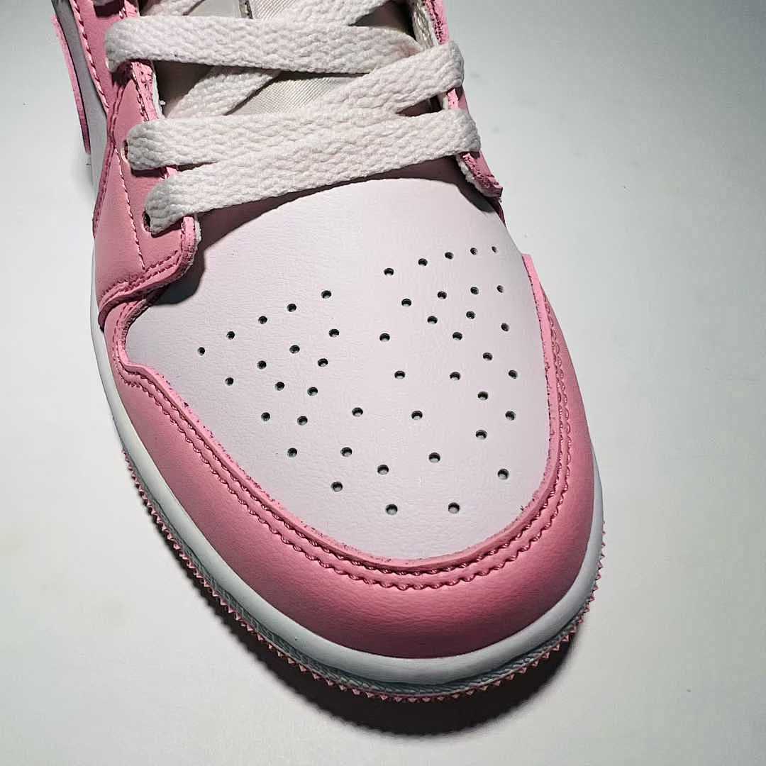 Nike Air Jordan 1 Low Pink Foam White 553558-604 Sneakers Casual Trainers Shoes