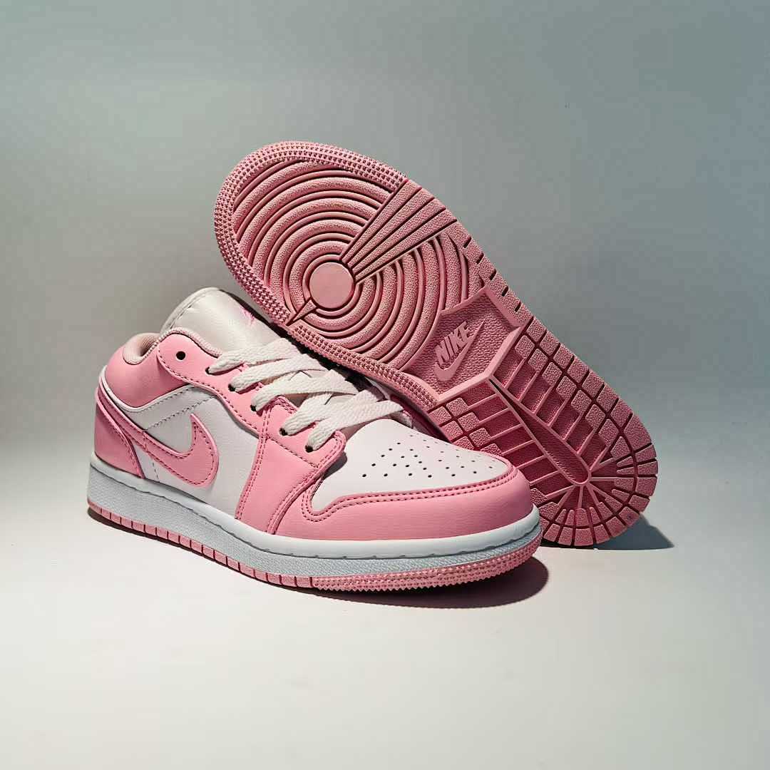 Nike Air Jordan 1 Low Pink Foam White 553558-604 Sneakers Casual Trainers Shoes
