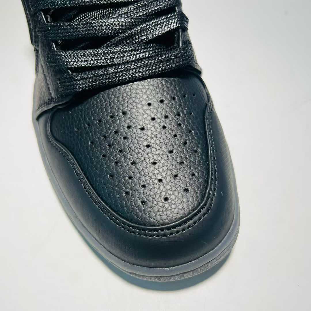 Nike Air Jordan 1 Low Black Dark Grey White Sneakers 553558-039
