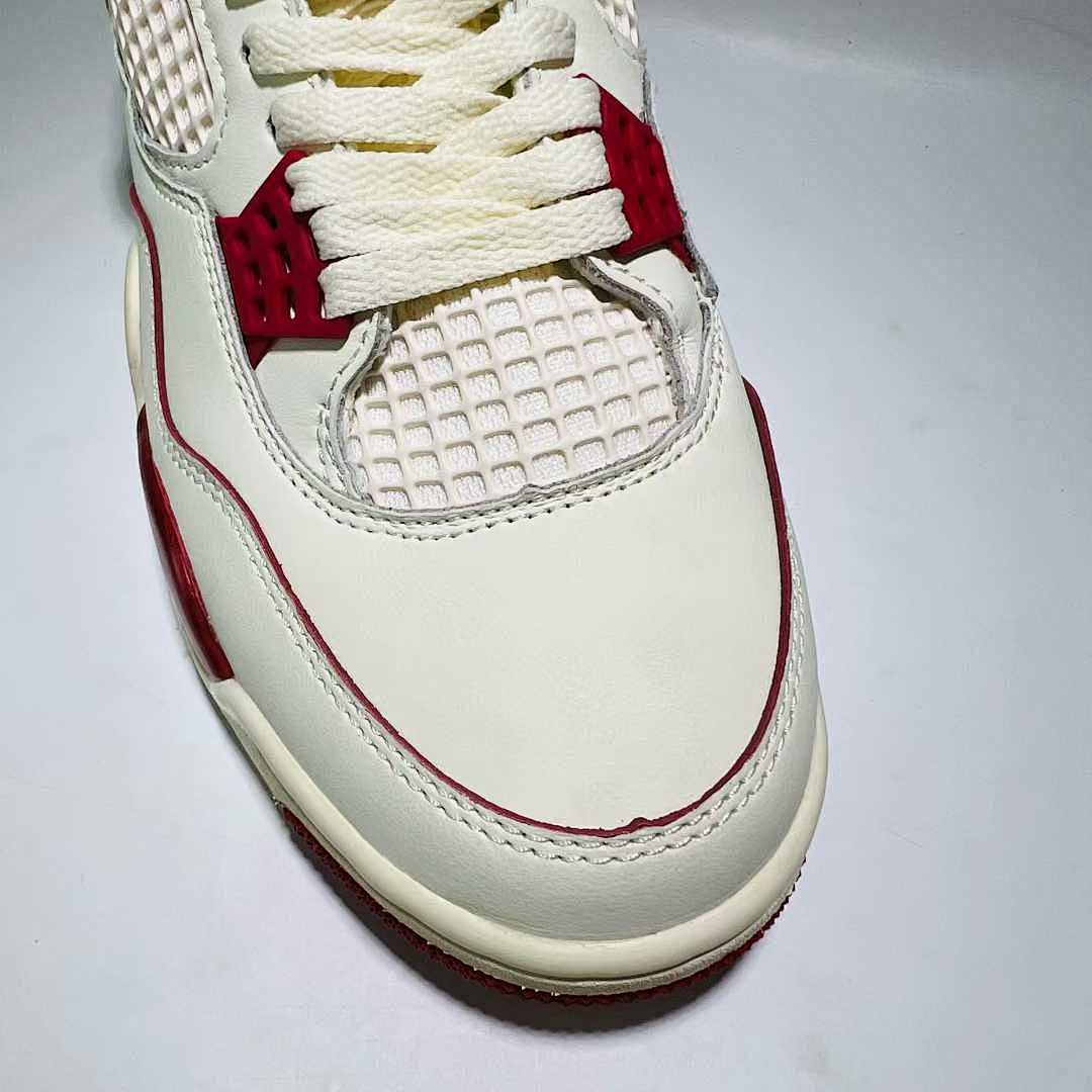 Nike Air Jordan 4 Retro Metallic Red White University Red Sneakers Shoes CT8527-112